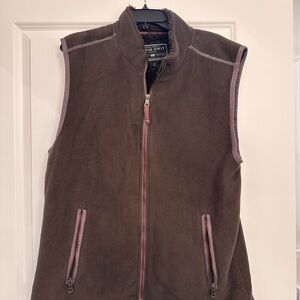 True Grit Brown Vest with Pink Trim